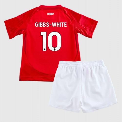 Nottingham Forest Morgan Gibbs-White #10 Domaci Dres za djecu 2024-25 Kratak Rukav (+ Kratke hlače)